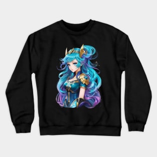 Ophiuchus Reverie: Mesmerizing AI Anime Character Artistic Journey Crewneck Sweatshirt